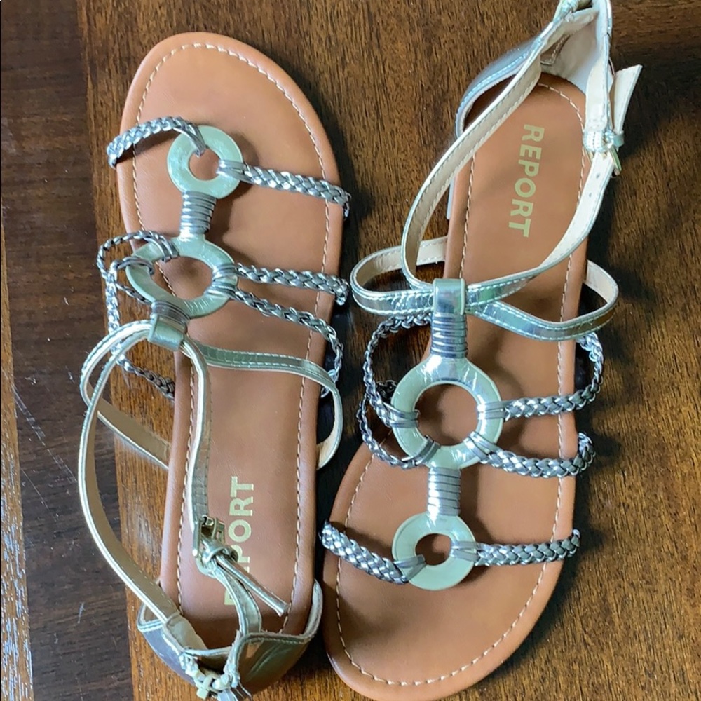 Gold Gladiator Sandals